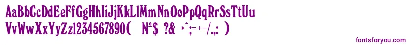 Шрифт Windsorc – фиолетовые шрифты на белом фоне