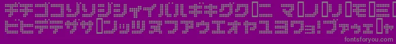 Dot6282k Font – Gray Fonts on Purple Background