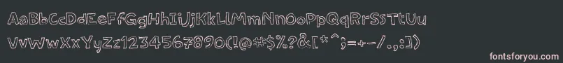 PfamateurFlat Font – Pink Fonts on Black Background