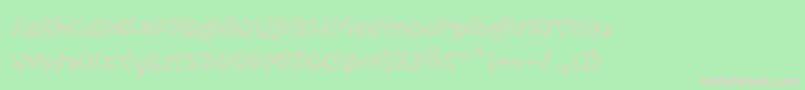 PfamateurFlat Font – Pink Fonts on Green Background