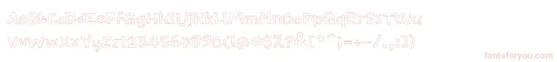 PfamateurFlat Font – Pink Fonts on White Background