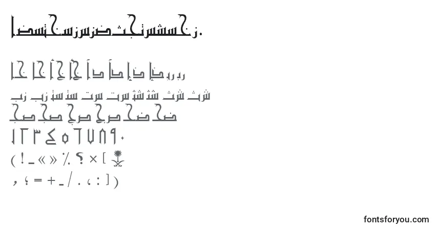 AymMamlokySUNormal.フォント–アルファベット、数字、特殊文字