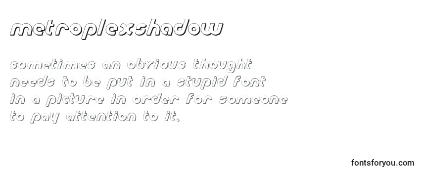 Шрифт MetroplexShadow