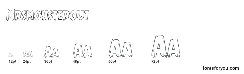 Mrsmonsterout Font Sizes