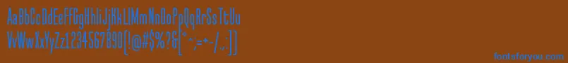 NormalstockOt Font – Blue Fonts on Brown Background