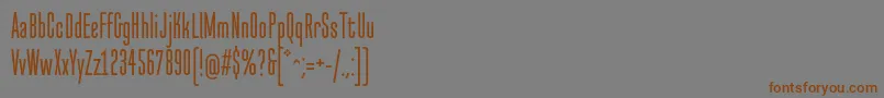 NormalstockOt Font – Brown Fonts on Gray Background