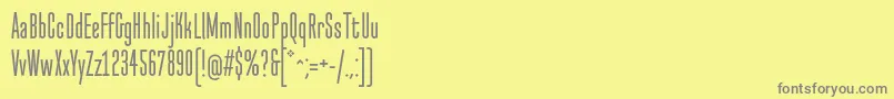 NormalstockOt-Schriftart – Graue Schriften auf gelbem Hintergrund