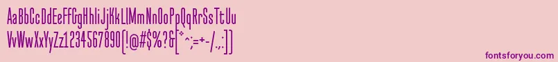 Police NormalstockOt – polices violettes sur fond rose