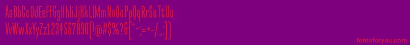 Fonte NormalstockOt – fontes vermelhas em um fundo violeta