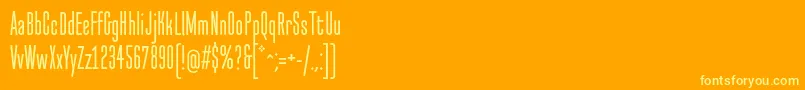 NormalstockOt Font – Yellow Fonts on Orange Background