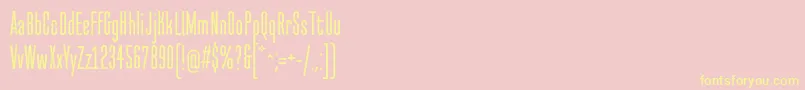 NormalstockOt-Schriftart – Gelbe Schriften auf rosa Hintergrund