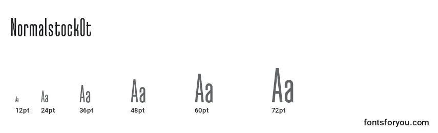 NormalstockOt Font Sizes