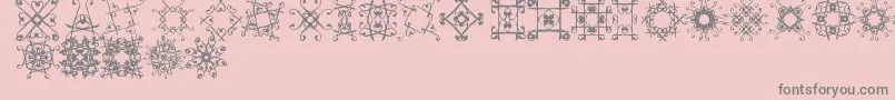Svgfont1 Font – Gray Fonts on Pink Background