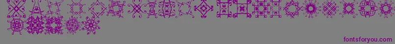 Svgfont1 Font – Purple Fonts on Gray Background