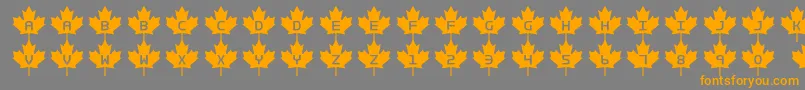 Rcmp2 Font – Orange Fonts on Gray Background