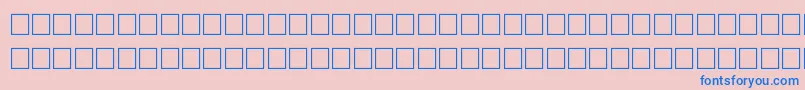 Baasem-Schriftart – Blaue Schriften auf rosa Hintergrund