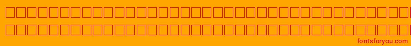 Baasem Font – Red Fonts on Orange Background