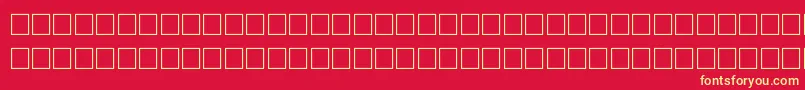 Baasem Font – Yellow Fonts on Red Background