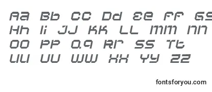 VaporbyteSlimItalic Font