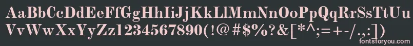 ModernmtBold Font – Pink Fonts on Black Background