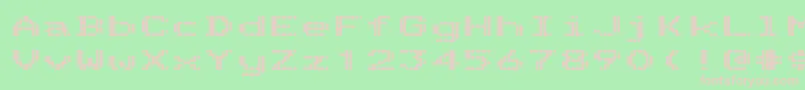 TelidonexhvRegular-Schriftart – Rosa Schriften auf grünem Hintergrund