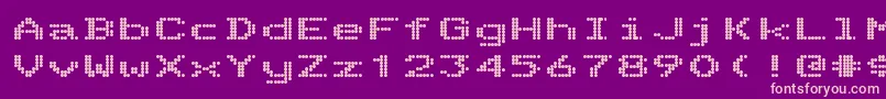 Шрифт TelidonexhvRegular – розовые шрифты на фиолетовом фоне
