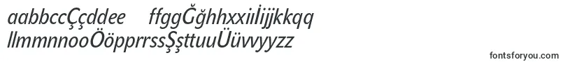 Fonte JohnsanscondTextProItalic – fontes azerbaijanas