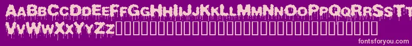 Beurk ffy Font – Pink Fonts on Purple Background