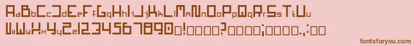 Mars1.0.0.6 Font – Brown Fonts on Pink Background