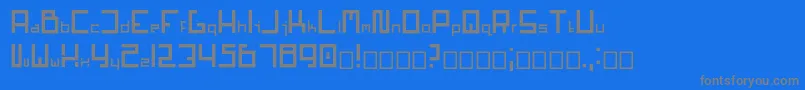 フォントMars1.0.0.6 – 青い背景に灰色の文字