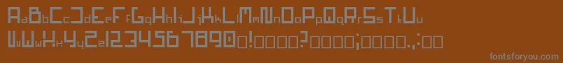 Шрифт Mars1.0.0.6 – серые шрифты на коричневом фоне
