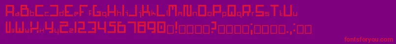 Mars1.0.0.6 Font – Red Fonts on Purple Background