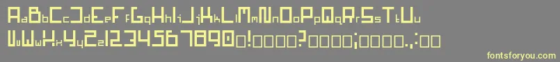 Шрифт Mars1.0.0.6 – жёлтые шрифты на сером фоне