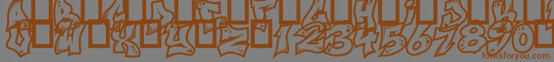 NextCustom Font – Brown Fonts on Gray Background