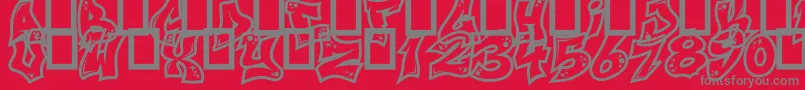 NextCustom Font – Gray Fonts on Red Background