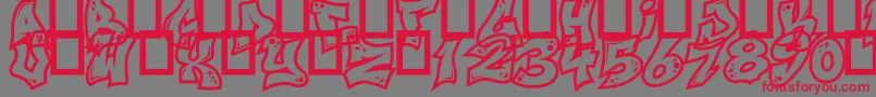 NextCustom Font – Red Fonts on Gray Background
