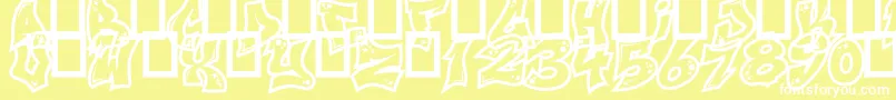 NextCustom Font – White Fonts on Yellow Background