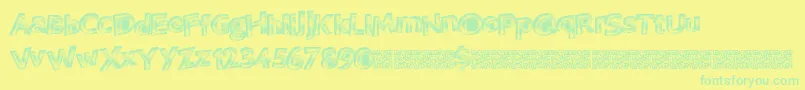 En savoir plus sur la police Vegasneon Police Vegasneon – polices vertes sur fond jaune