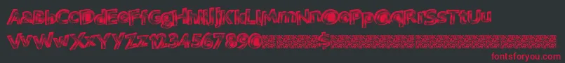 Vegasneon Font – Red Fonts on Black Background