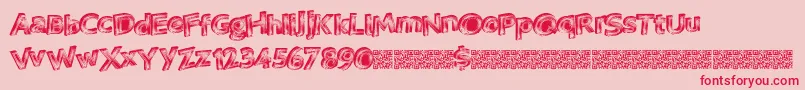 Vegasneon Font – Red Fonts on Pink Background