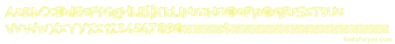 Vegasneon Font – Yellow Fonts on White Background