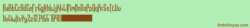 Burdeles Font – Brown Fonts on Green Background