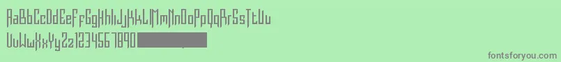 Burdeles Font – Gray Fonts on Green Background