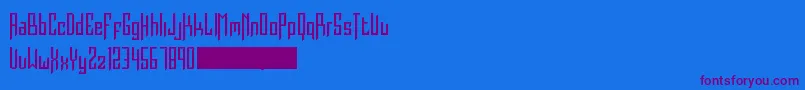 Burdeles Font – Purple Fonts on Blue Background