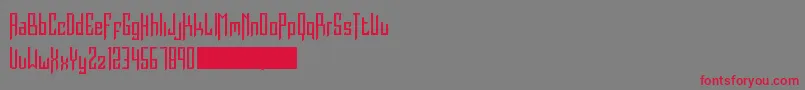 Burdeles Font – Red Fonts on Gray Background