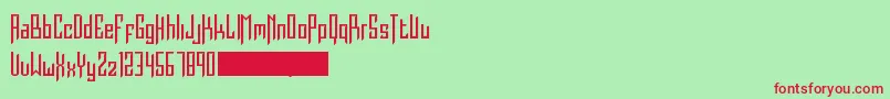 Burdeles Font – Red Fonts on Green Background