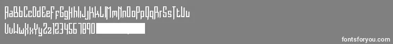 フォントBurdeles – 灰色の背景に白い文字