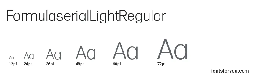 FormulaserialLightRegular font sizes