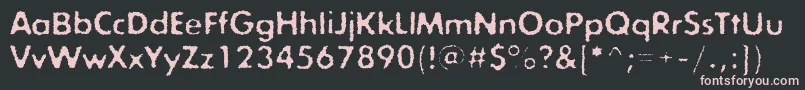 Exposureconerough Font – Pink Fonts on Black Background