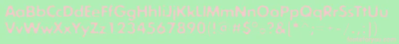Exposureconerough Font – Pink Fonts on Green Background